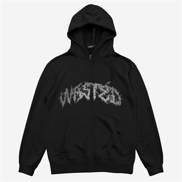 Wasted Paris HOODIE ZIP UNDEAD - BLACK